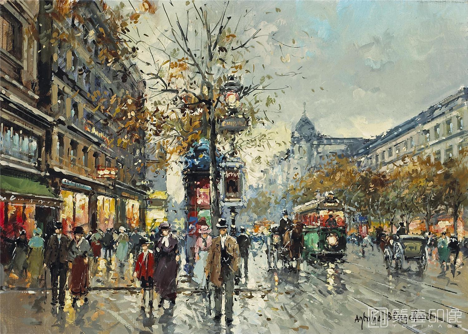 油画-安托万·布兰乍得 Antoine Blanchard作品-022